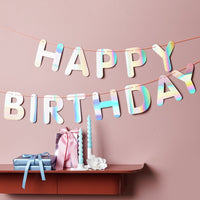 PAPER POETRY GIRLANDE HAPPY BIRTHDAY IRISIEREND 5M