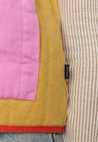 Quilted Patchwork Weste offwhite