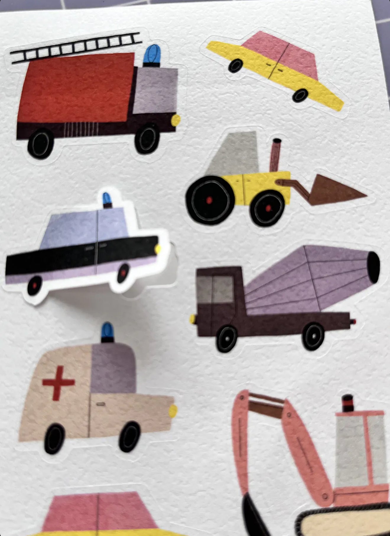 Stickerbogen „Autos“ 3 Bögen