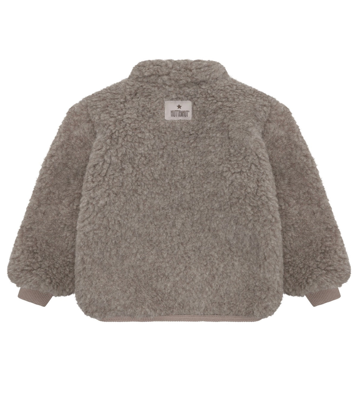 Jacke Teddy Wolle camel melange