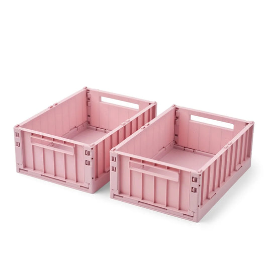 Weston 2er Set Aufbewahrungsboxen rose blush