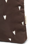 Der Klassiker Mom Bag puffy Hearts brown