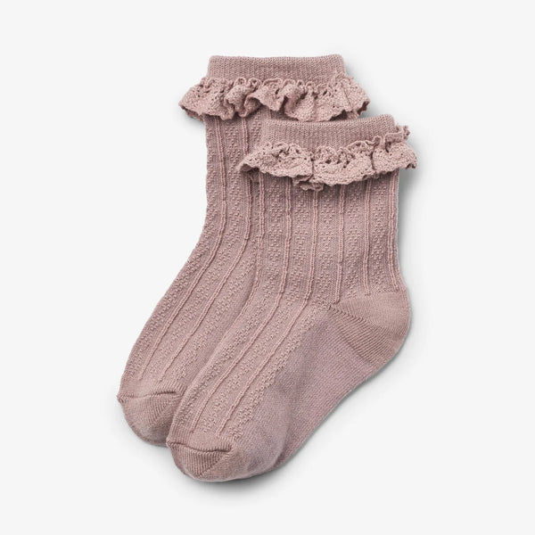 Wollspitze Socken Nora dry rose