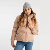 Einzelstück: Hooded Puffer Jacke dustrose M