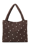 Der Klassiker Mom Bag puffy Hearts brown