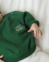 Sweater „Hey Baby“ grün
