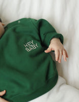 Sweater „Hey Baby“ grün