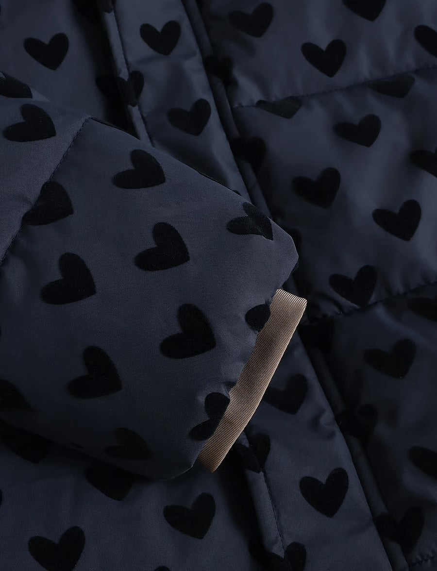 Winterjacke Flock AOP Herzen/parisian night