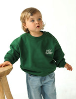Sweater „Hey Baby“ grün