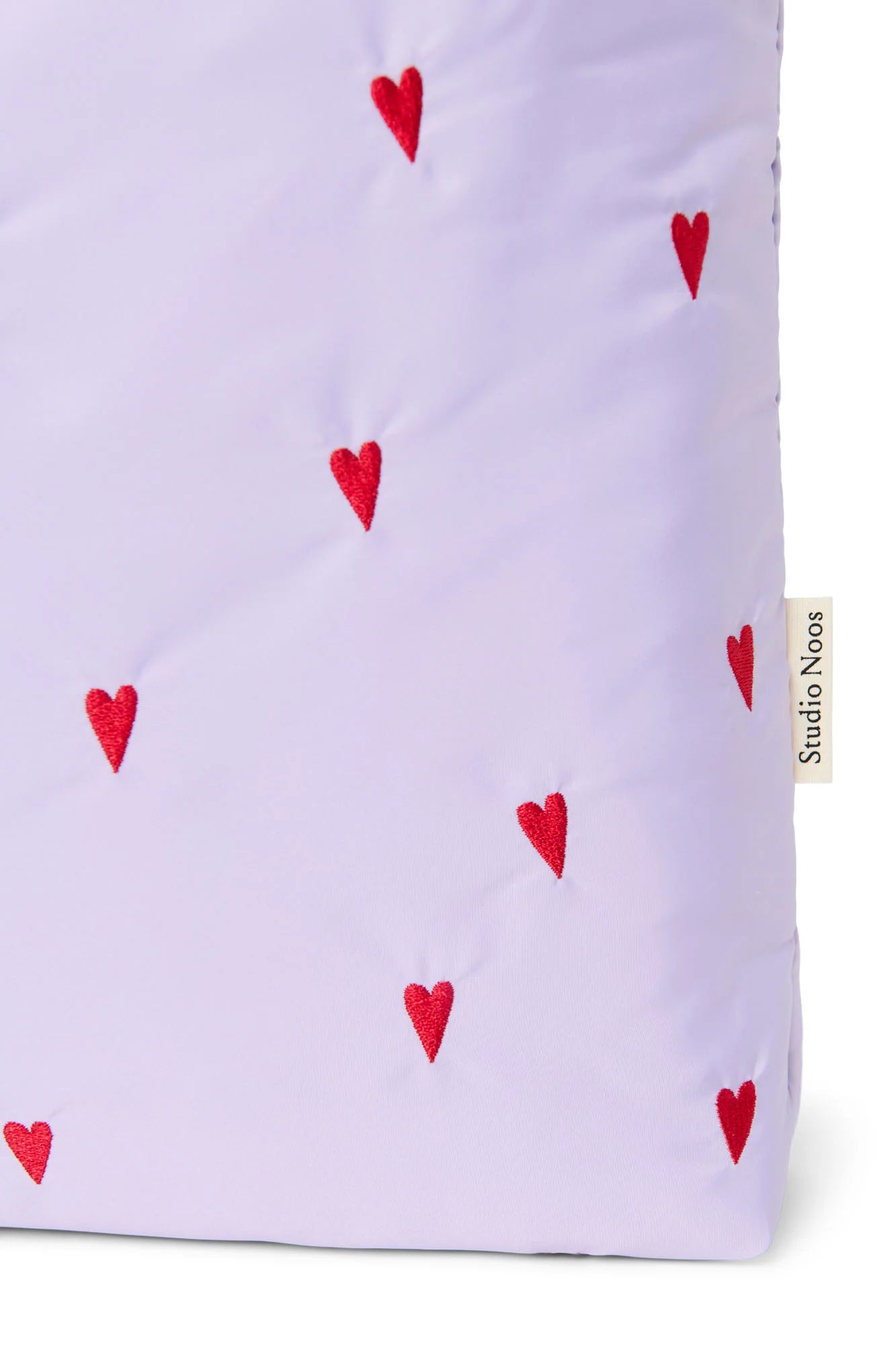 Der Klassiker Mom Bag Puffy purple hearts