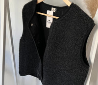 Ultralight Weste Wolle schwarz