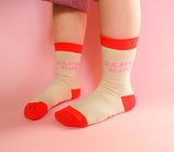 Schulkind-Socken / rosa: Größe 31–34