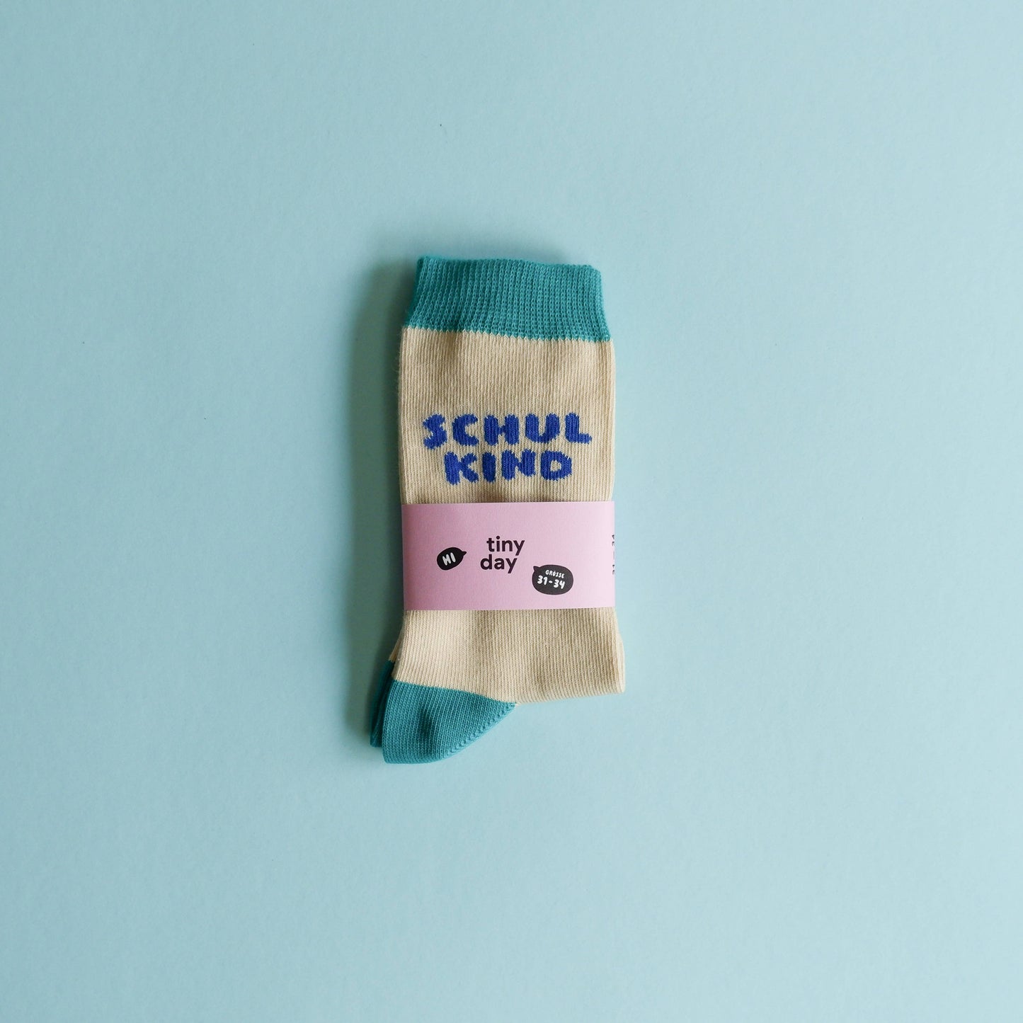 Schulkind-Socken / blau: Größe 31–34