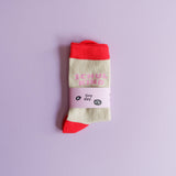 Schulkind-Socken / rosa: Größe 31–34