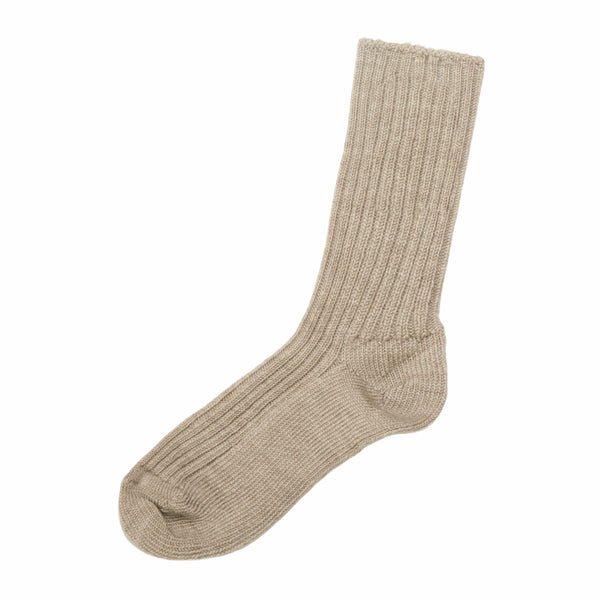 Wollsocken beige melange