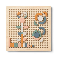 Steckpuzzel Cecily faune green mix