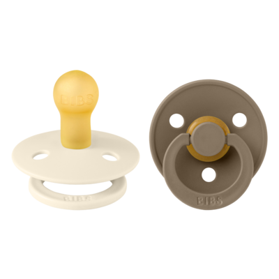 Schnuller 2er Set Ivory & Dark Oak