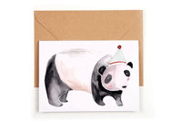Klappkarte Party Panda