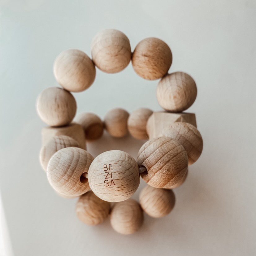Greifring Holz geometrisch natur