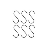 6 Haken snap schwarz