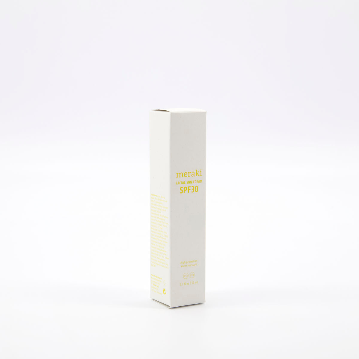 Facial sun cream Mildly scented