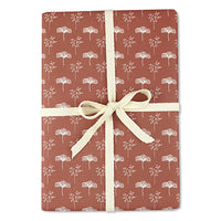 Geschenkpapier Frühlingsblüten, altrosa
