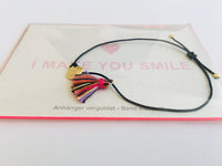 Karte mit Armband "smile for you"