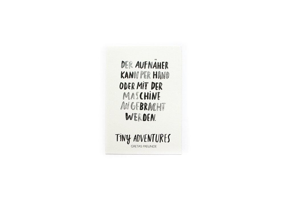 Aufnäher TINY ADVENTURES