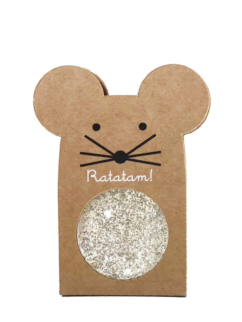 Flummi Maus silber