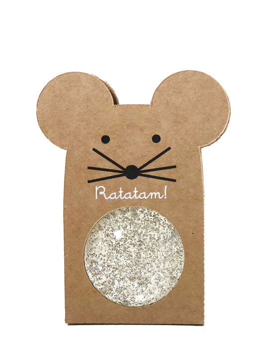 Flummi Maus silber