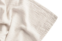 Musselin Wickel Decke Tuch 110x110cm eggshell