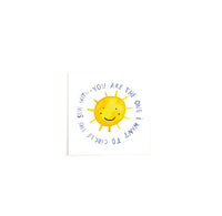 Quadratische Karte "You are the one"