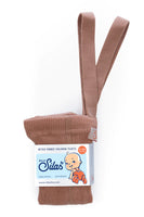 Strumpfhose mit Hosenträgern light brown