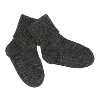 Rutschfeste Socken Alpaka, dark grey