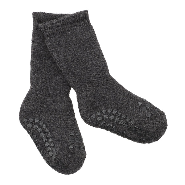 Rutschfeste Socken, Dark Grey Melange
