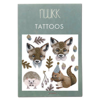 Bio Tattoo Fuchs und Eichhörnchen
