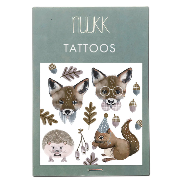 Bio Tattoo Fuchs und Eichhörnchen