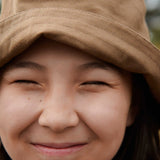 Gus Nylon bucket hat oat