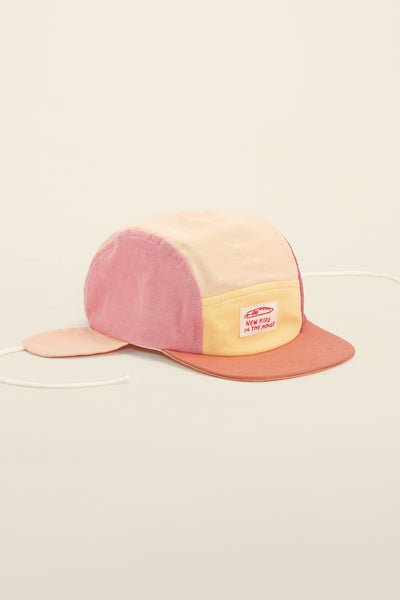 Wolly Cap colorblock cherry