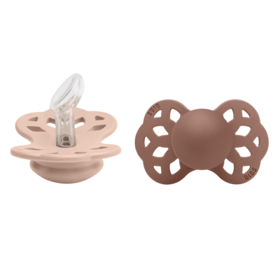Schnuller 2er Set Blush & Woodchuck - Infinity Anatomischer Sauger Silikon