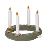 Adventskranz gold/moss/natural