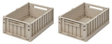 Weston 2er Set Aufbewahrungsboxen medium, sandy