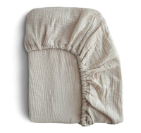 Spannbettlaken Musselin fog medium