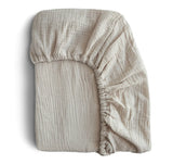 Spannbettlaken Musselin fog medium