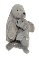 Kuscheltier Robbe klein grau