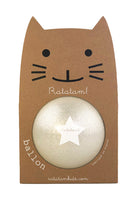 Ball Katzen silber 15cm